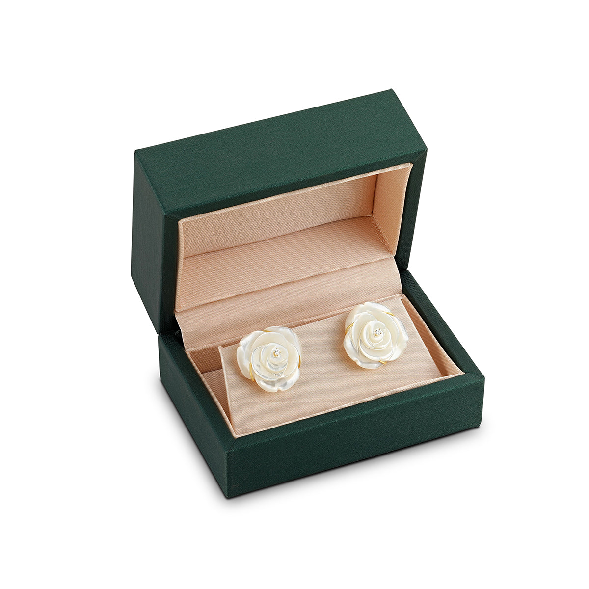 Rose-shaped earrings