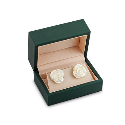 Rose-shaped earrings