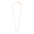 Gold necklace on a white background