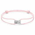 Pink bracelet with diamonds