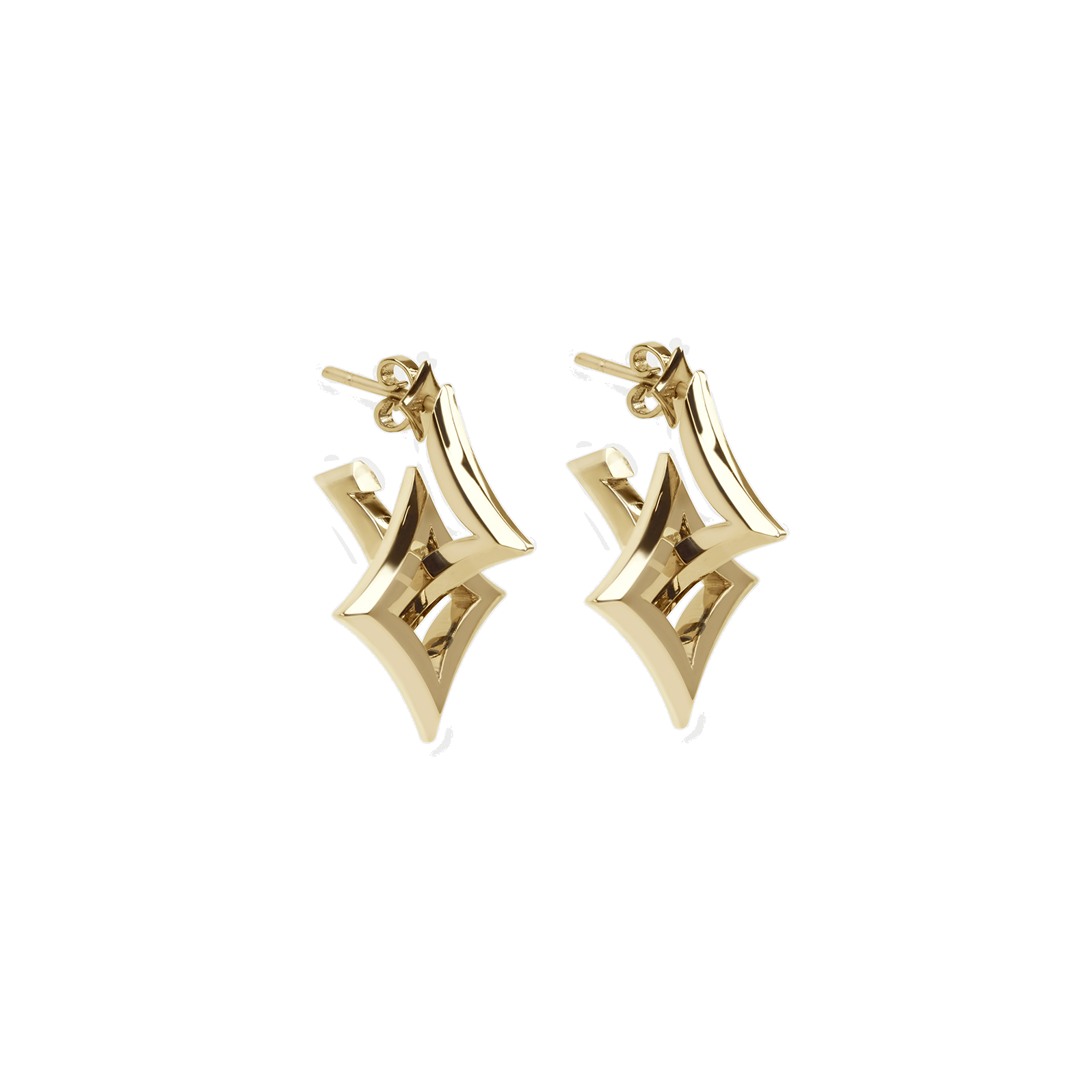 Gold earrings