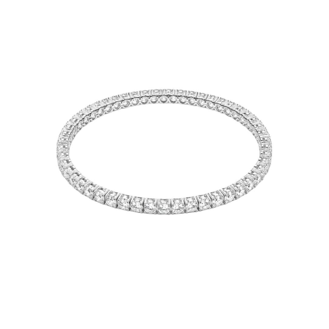 Diamond bracelet on a white background