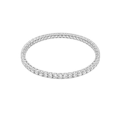 Diamond bracelet on a white background