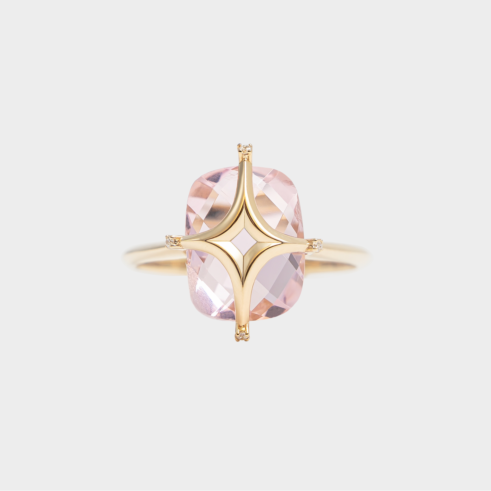 Gold ring with stone