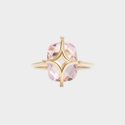 Gold ring with stone