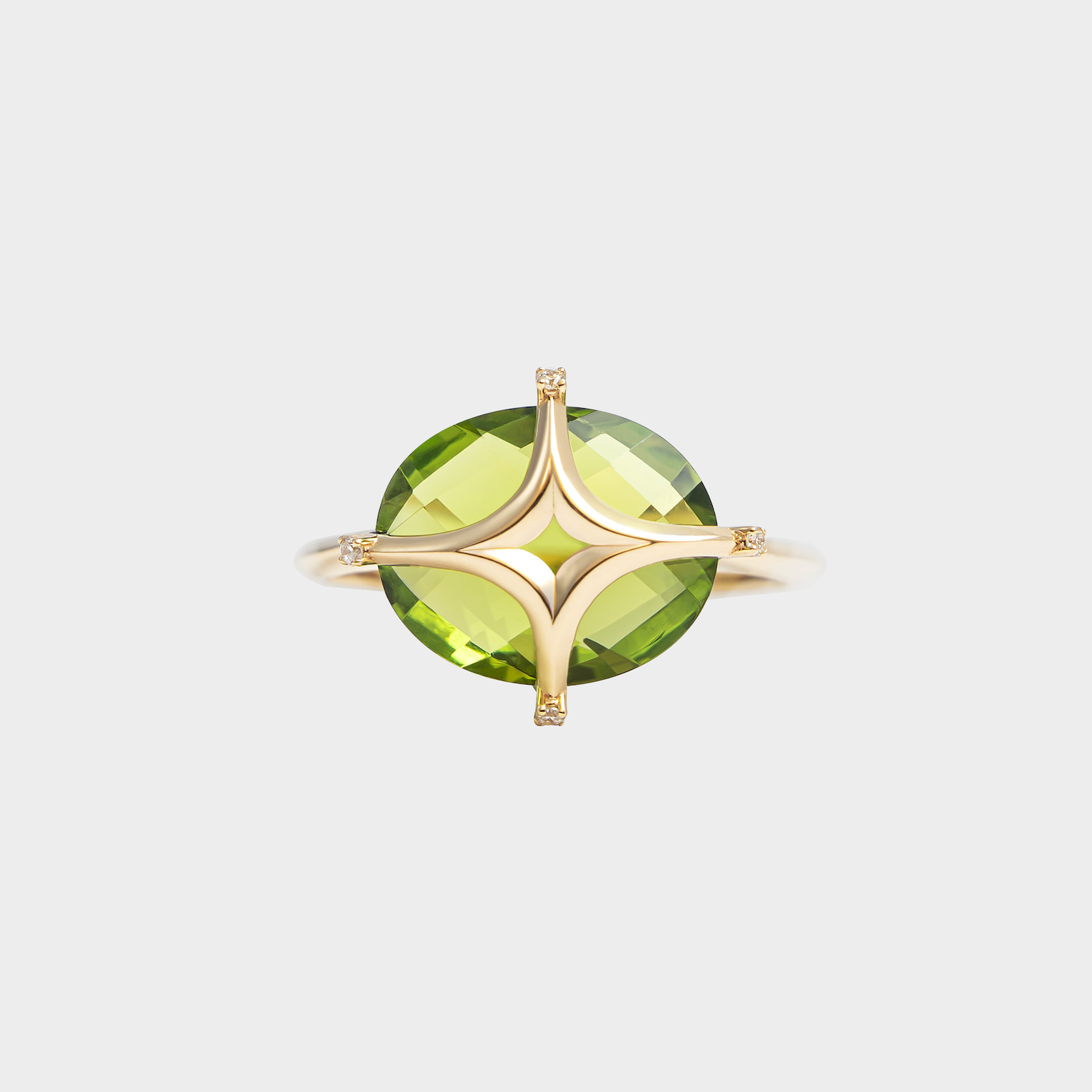Gold ring with stone
