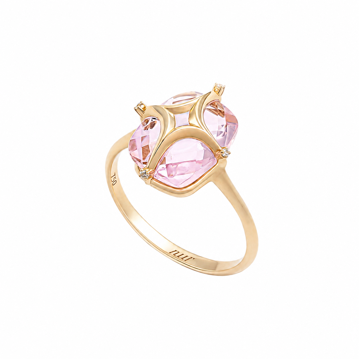 Gold ring with stone