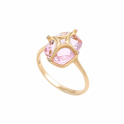 Gold ring with stone