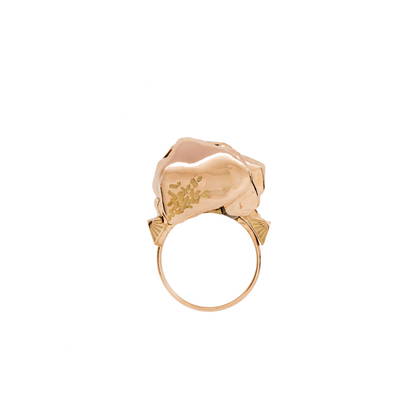 The Moth Gold Ring