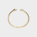 18k gold sculptural bracelet with pyramid motif design, additional view