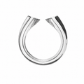 Gold ring with geometric design