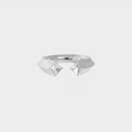 Gold ring with geometric design