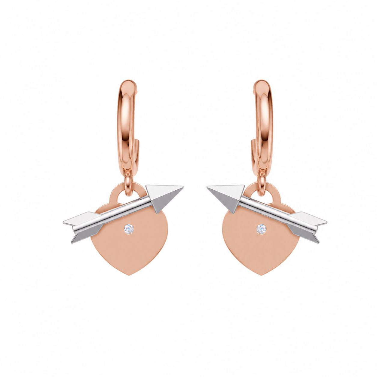 Arrowed Heart Earring