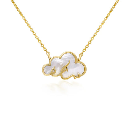 ABALII Cloud Story 18K yellow gold necklace
