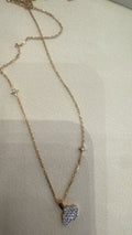 Abalii Stone-Covered Cloud Pendant Necklace, original reference photo