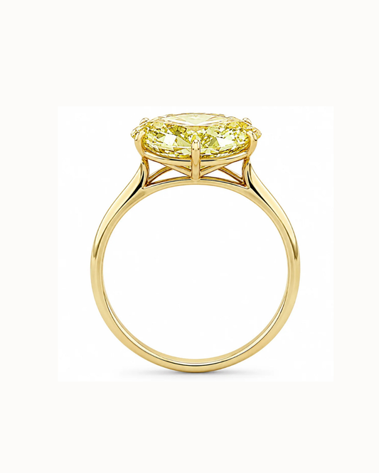 Adrisya aurora ring 18k yellow gold ring alternate view