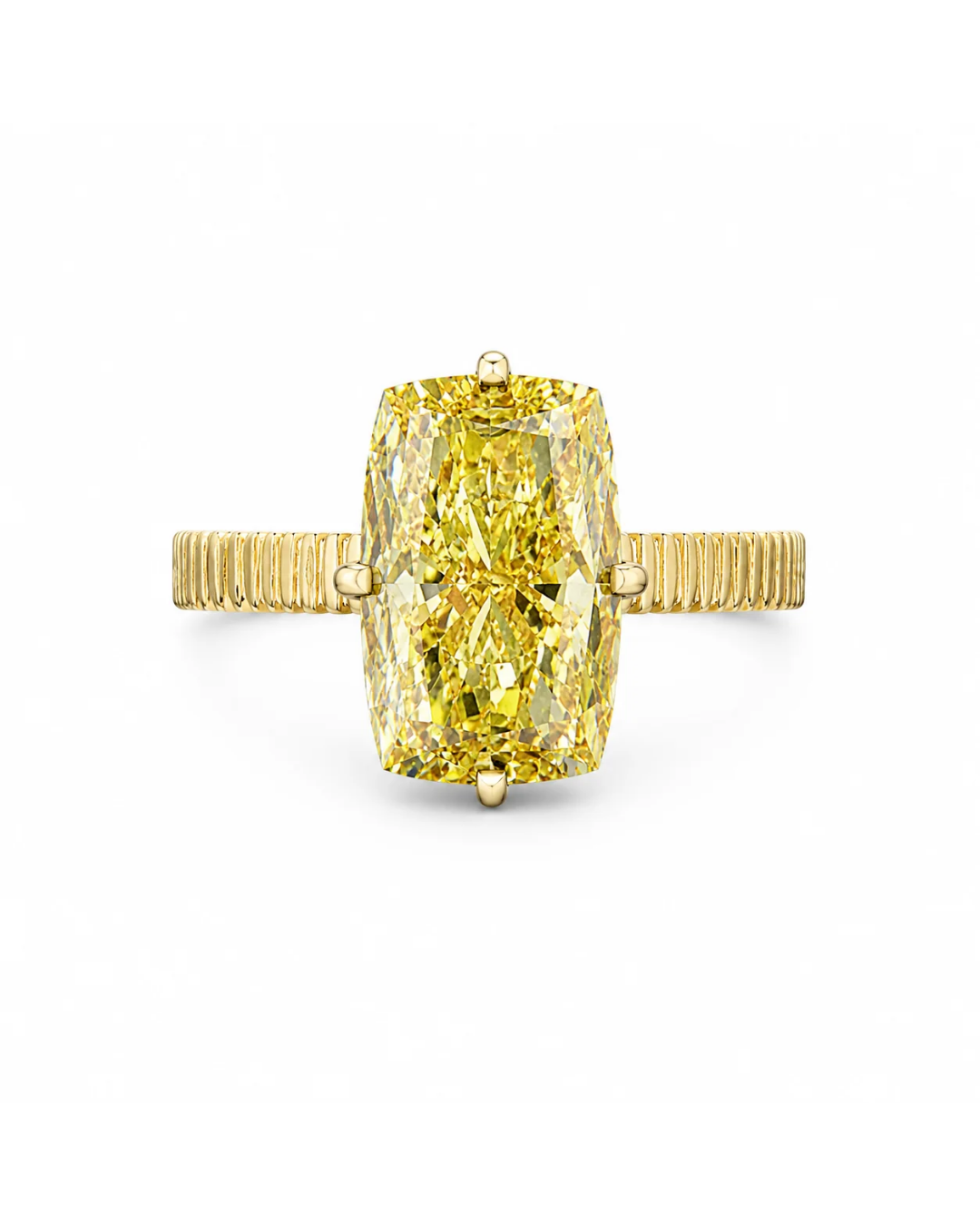 Adrisya golden hour ring 1 18k yellow gold ring front view