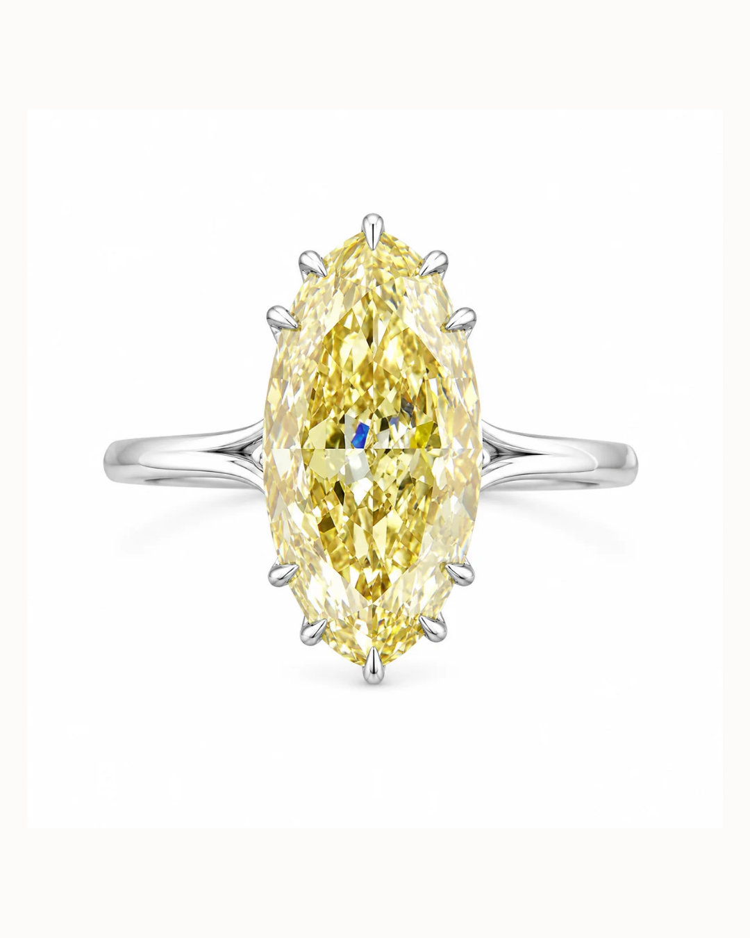 Adrisya golden hour ring 2 18k two tone gold ring front view