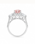 Adrisya rose glow ring 18k white gold ring alternate view