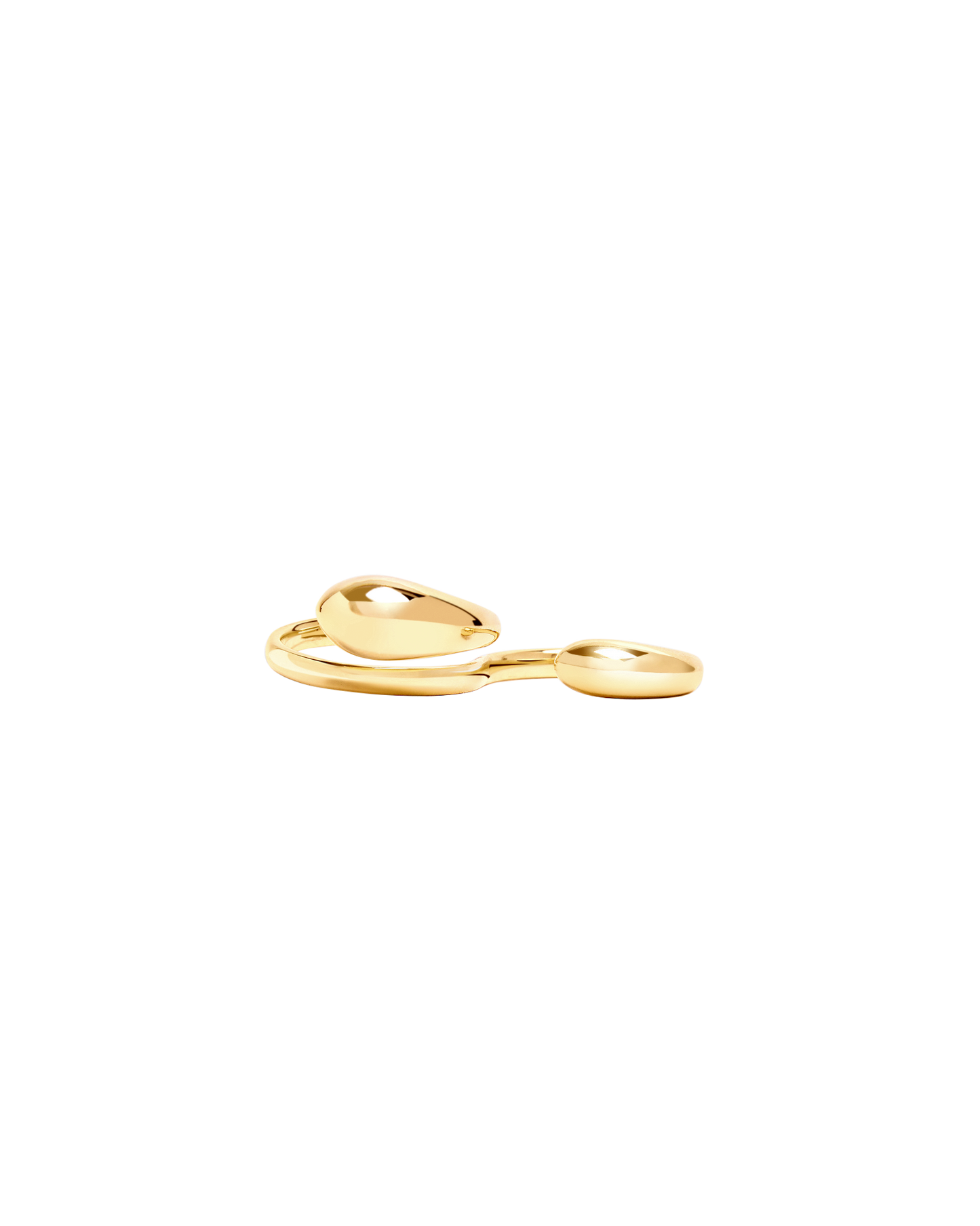 ALLAMI Ezil Double Ring in yellow gold, alternate view