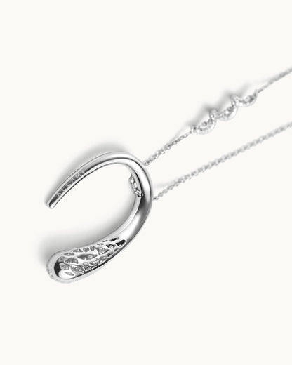 ALLAMI Ezil Necklace with Diamond in white gold, detail view