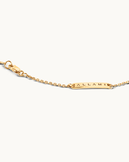 ALLAMI Ezil necklace in yellow gold, clasp detail