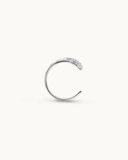 ALLAMI Ezil Ring with Diamond in white gold, alternate view
