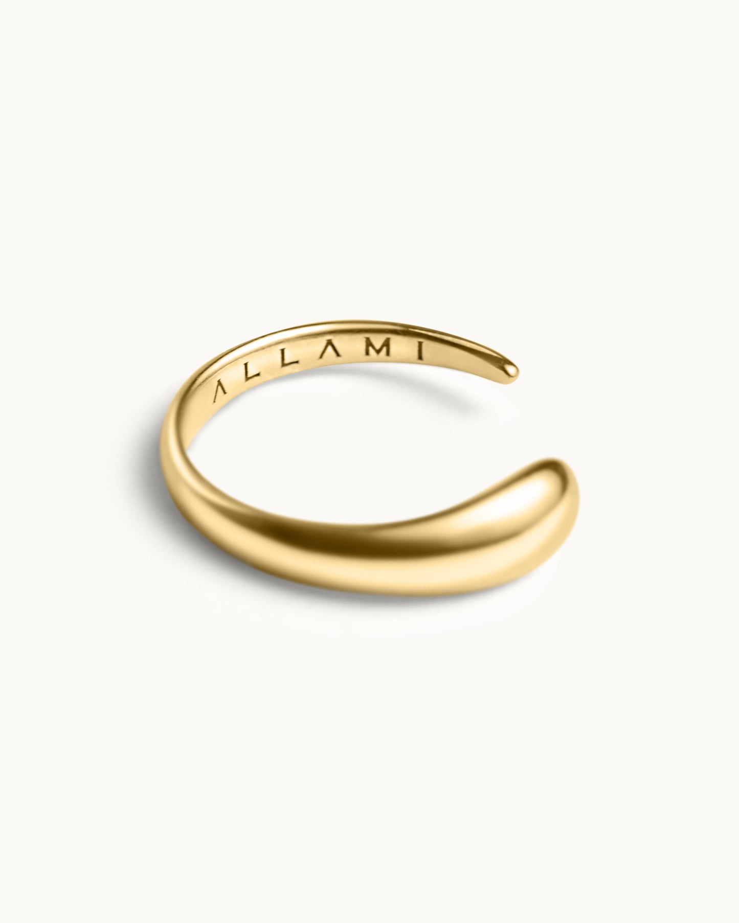 ALLAMI Ezil Ring in yellow gold, alternate view