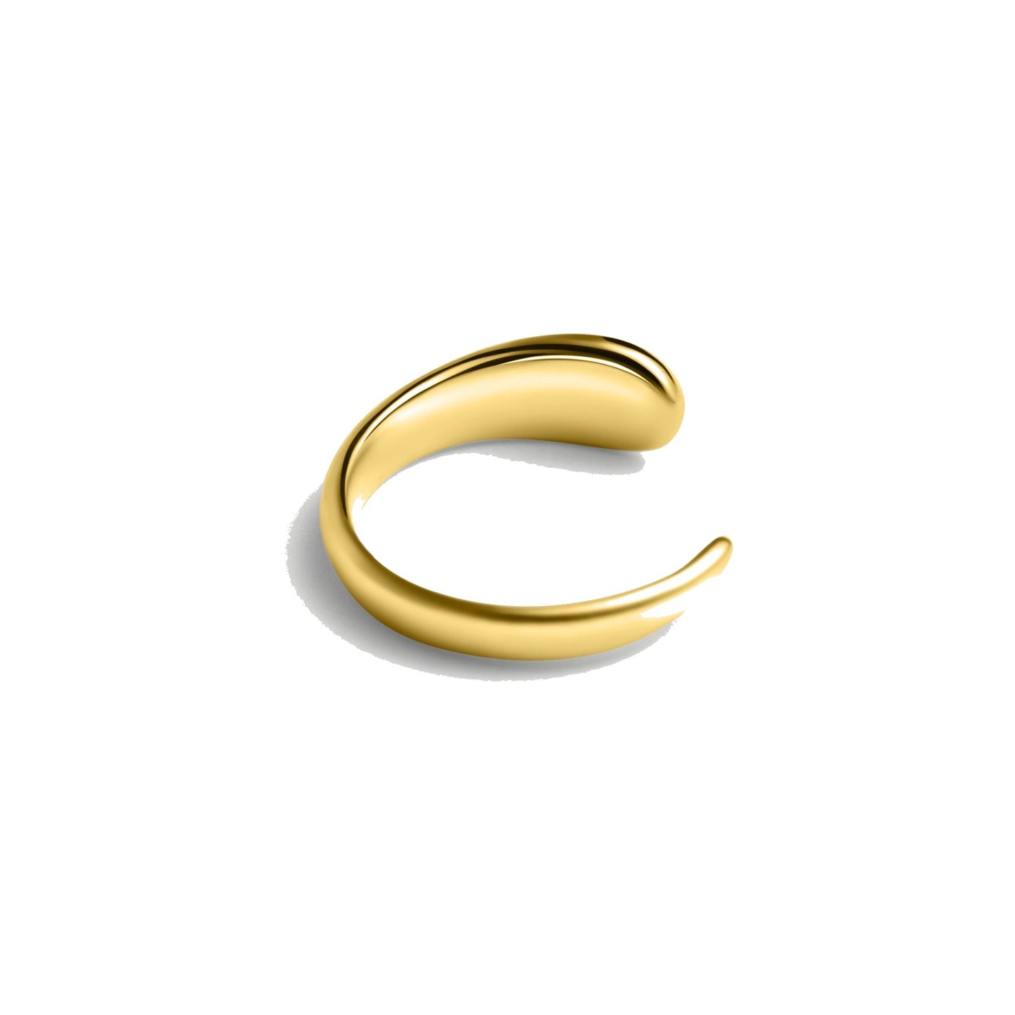 ALLAMI Ezil Ring in yellow gold on white background