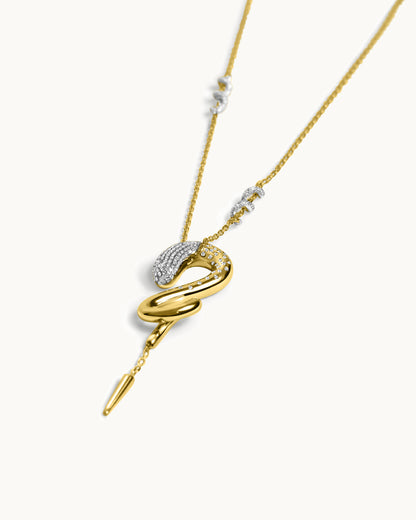 ALLAMI SAORA Necklace in 18k yellow gold, diamond detail