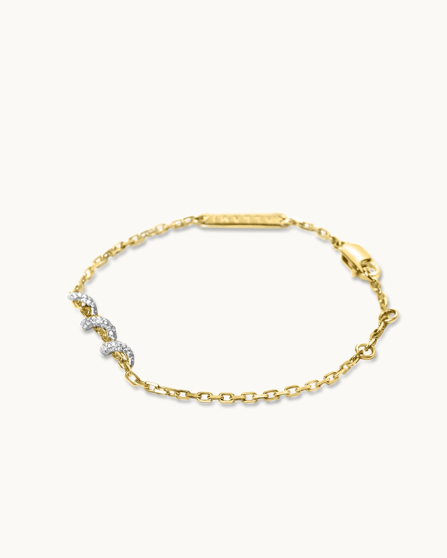 ALLAMI Spiral Bracelet by SAORA in yellow gold, alternate view
