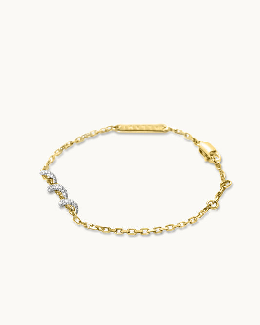 ALLAMI Spiral Bracelet by SAORA in yellow gold, alternate view