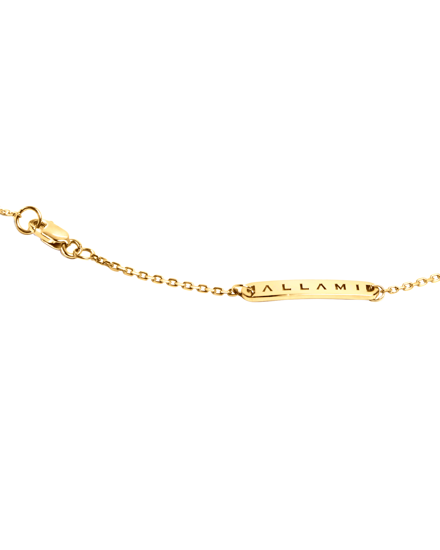 ALLAMI Spiral Choker by SAORA in yellow gold, clasp detail