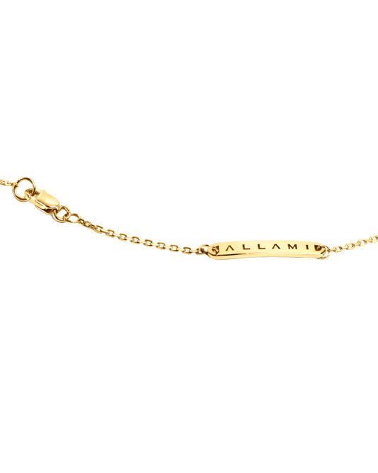 ALLAMI Spiral Choker by SAORA in yellow gold, clasp detail