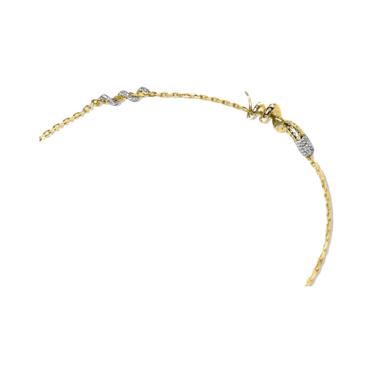 ALLAMI Spiral Choker by SAORA in yellow gold on white background