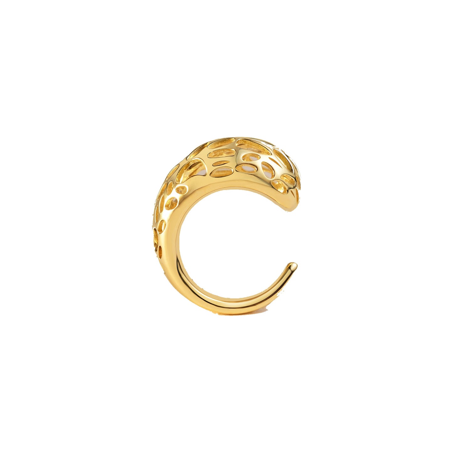 ALLAMI The Featured Ring in 18K yellow gold on white background