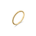 18k gold beaded ring
