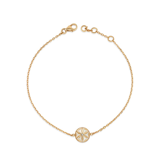 7LEAVES Flower of Elements one-flower bracelet on a white background
