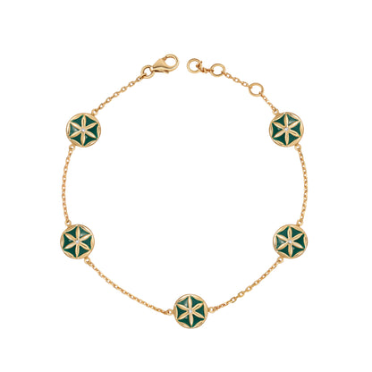 Flower of Elements Bracelet (5 Flowers)