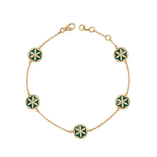 Flower of Elements Bracelet (5 Flowers)