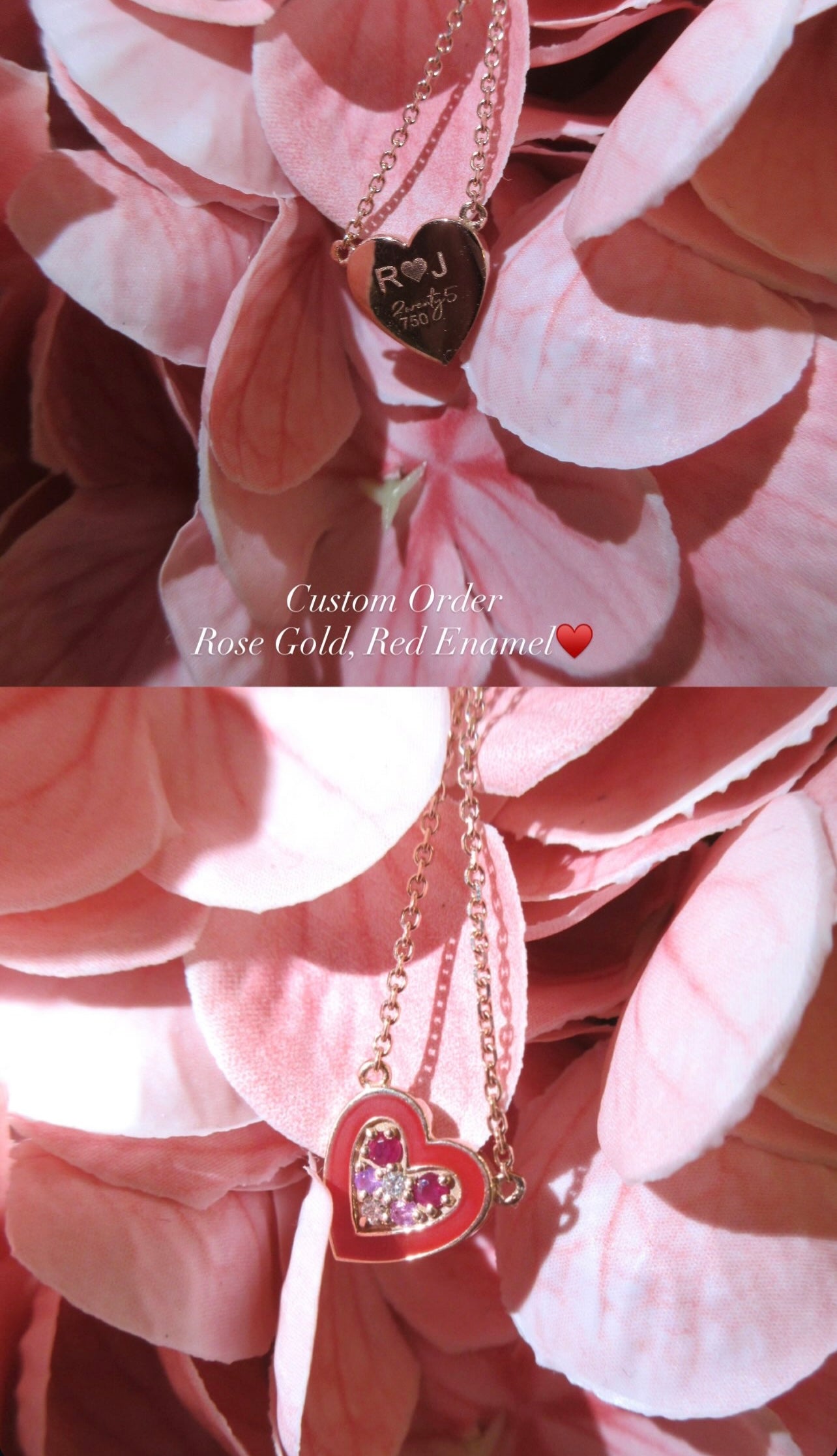By2wenty5 Heart Choker custom design styled with flowers