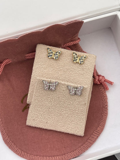 By2wenty5 Large Butterfly Studs colour designs displayed together