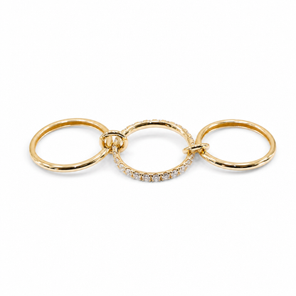 Caleums Astral Union 18K Yellow Gold Ring