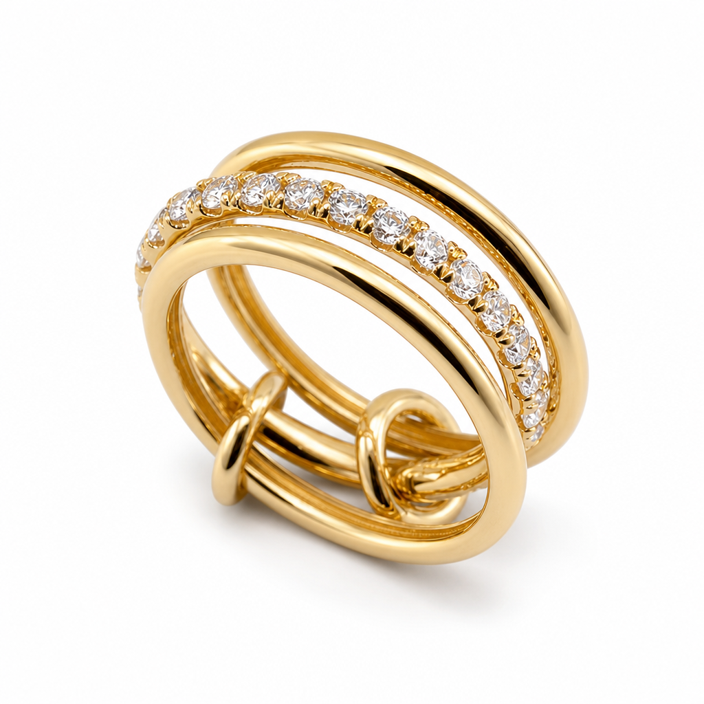 Caleums Astral Union 18K Yellow Gold Ring