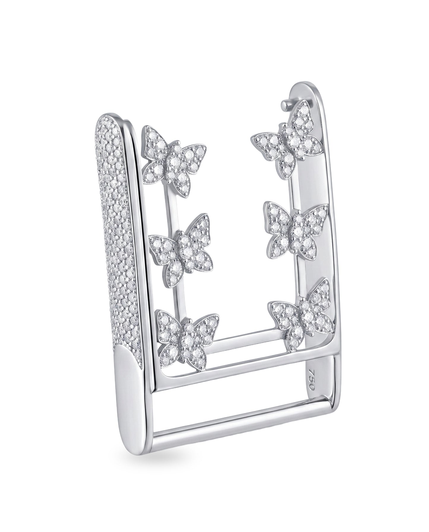 Caleums Aurelia Flutter 18K White Gold Whoop Cover