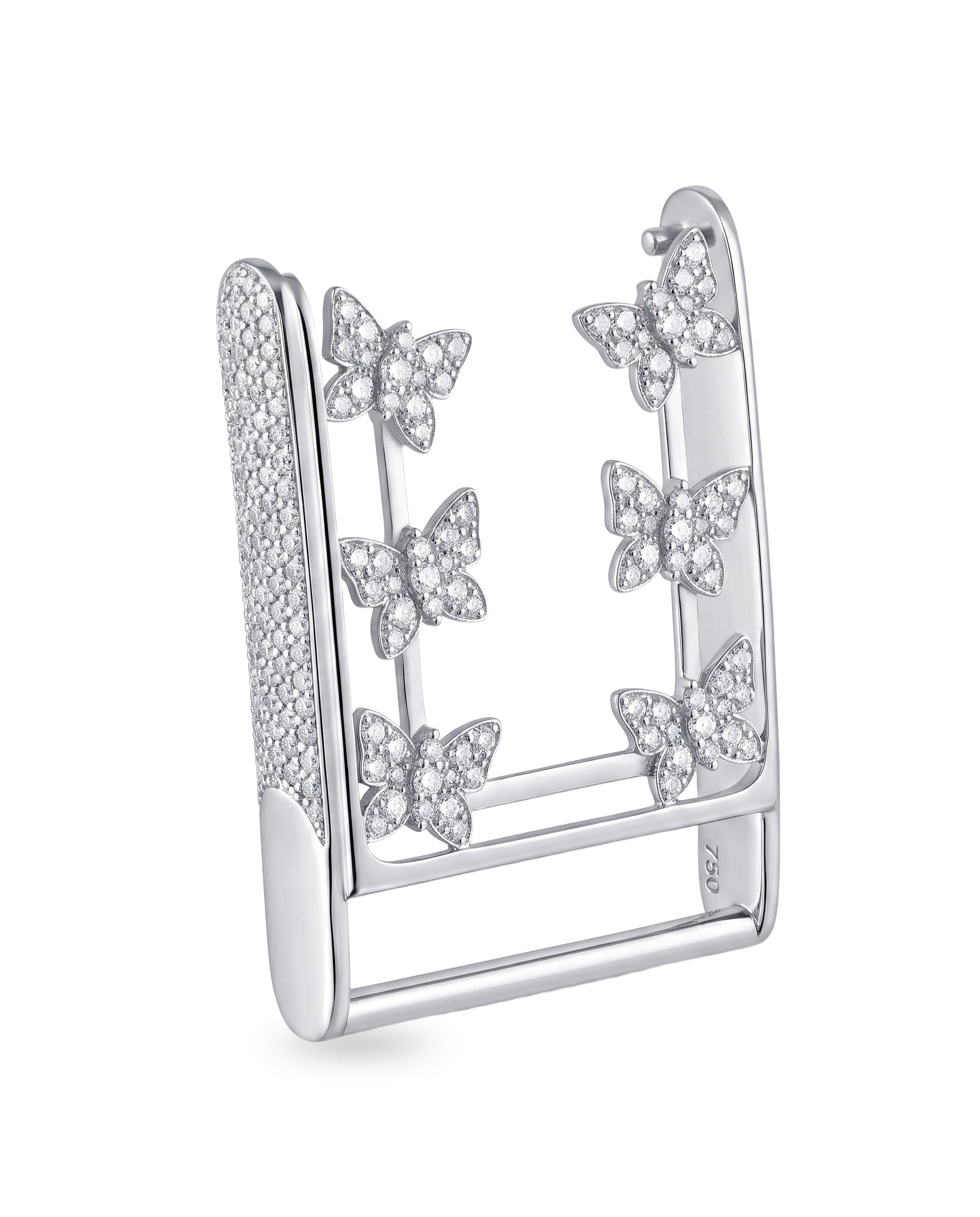 Caleums Aurelia Flutter 18K White Gold Whoop Cover