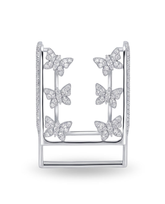 Caleums Aurelia Flutter 18K White Gold Whoop Cover