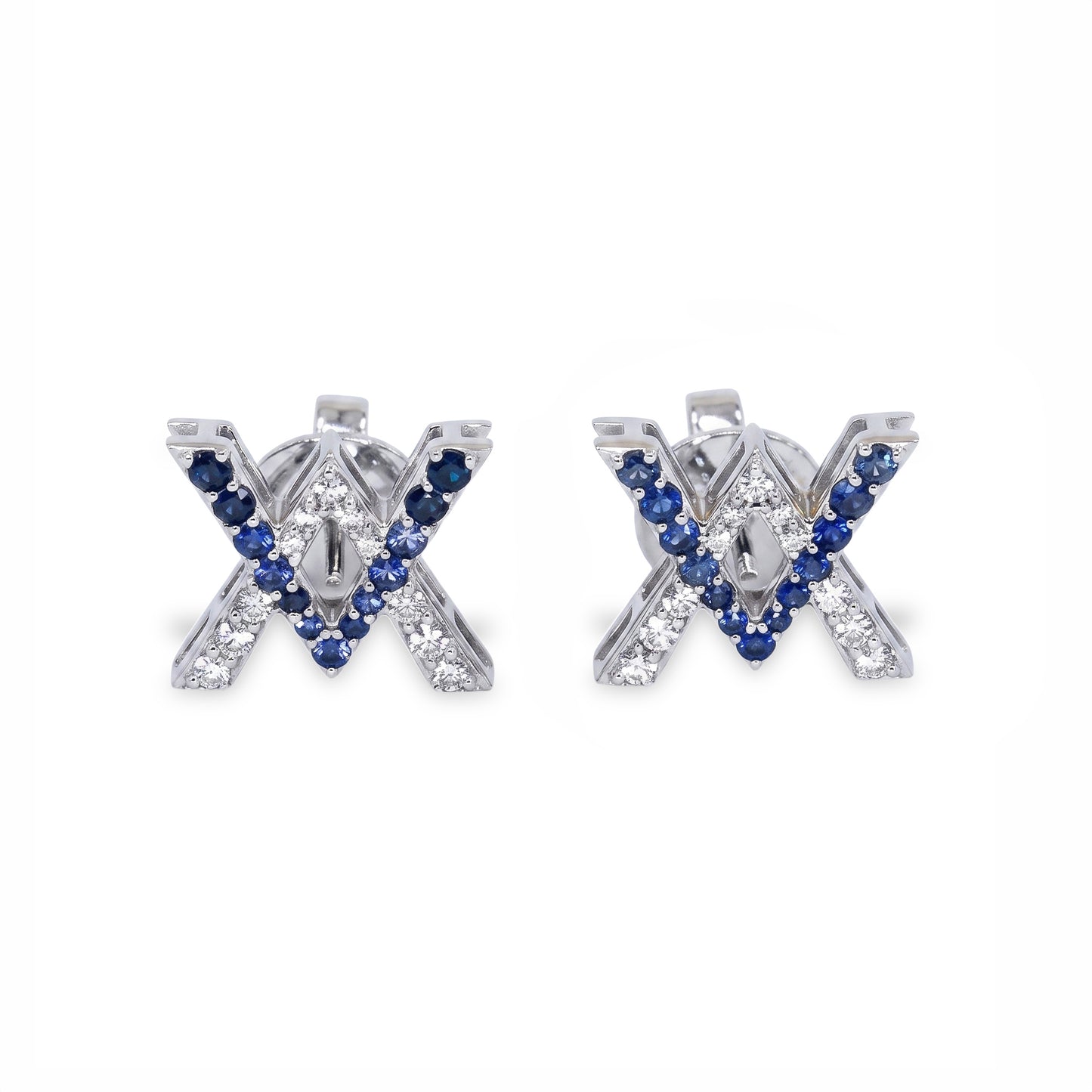 Caleums Caleums Signature 18K White Gold Earrings