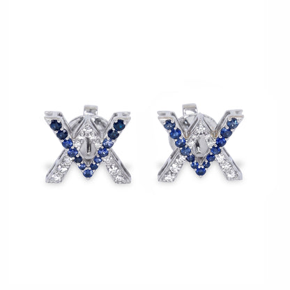 Caleums Caleums Signature 18K White Gold Earrings