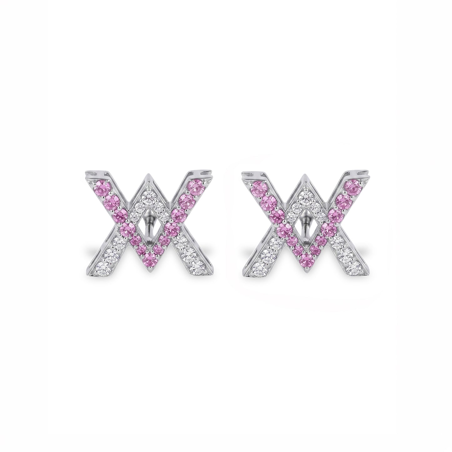 Caleums Caleums Signature 18K White Gold Earrings